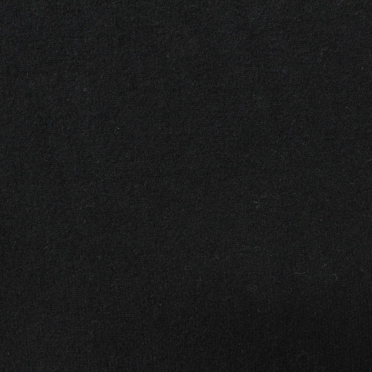 Brushed Polyester Viscose Stretch Chunky Knit Fabric, 199 gsm, 131 cm — Black