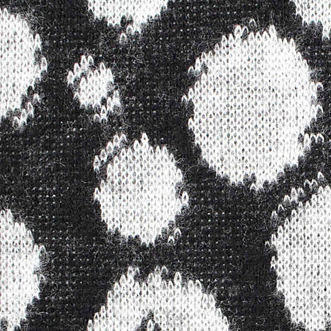 Black Leopard Jacquard, Viscose-Poly, 251 gsm