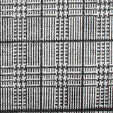 Black Plaid Knit, Polyester — texture