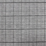 Black Plaid Knit, Polyester