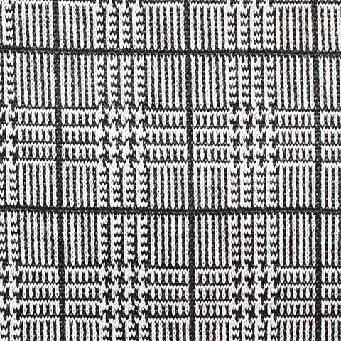 Black Plaid Jacquard, Polyester, 282 gsm