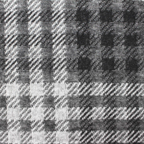 Black Houndstooth Jacquard, Viscose-Poly, 210 gsm