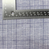 Navy Plaid Jacquard, Poly-Viscose
