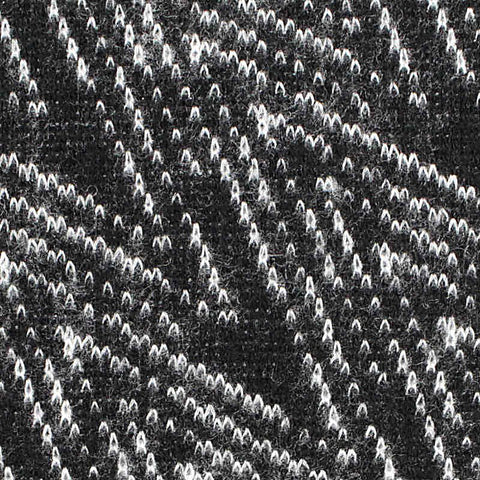 Black Zigzag Jacquard, Viscose-Poly
