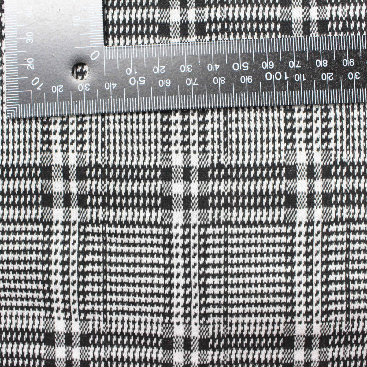 Black Plaid Jacquard, Polyester, 279 gsm