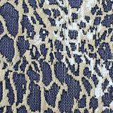 Dark Blue Animal Print Jacquard, Polyester — texture