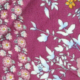 Pink Floral Woven, Polyester — texture