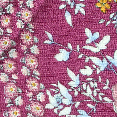 Pink Floral Woven, Polyester, 115 gsm