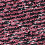 Pink Diagonal-Line Pointelle Knit, Poly-Cotton — texture