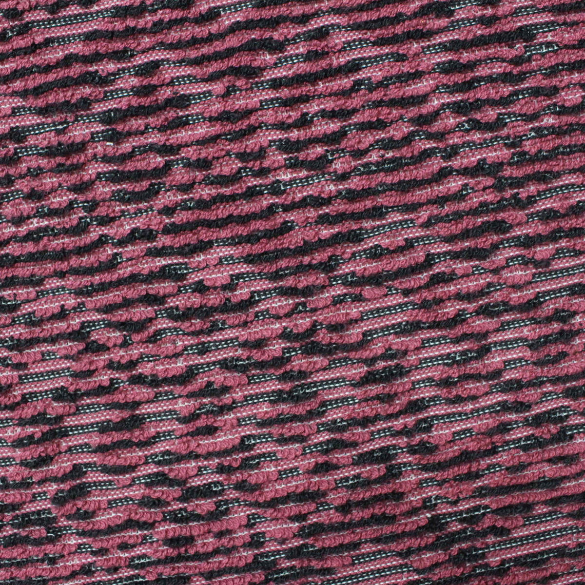 Pink Diagonal-Line Pointelle Knit, Poly-Cotton
