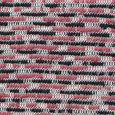 Pink Horizontal-Dash Pointelle Knit, Poly-Cotton