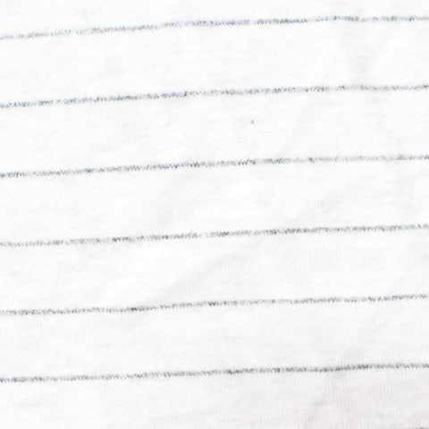 Grey Horizontal-Stripe Chunky Knit, Viscose-Poly, 259 gsm