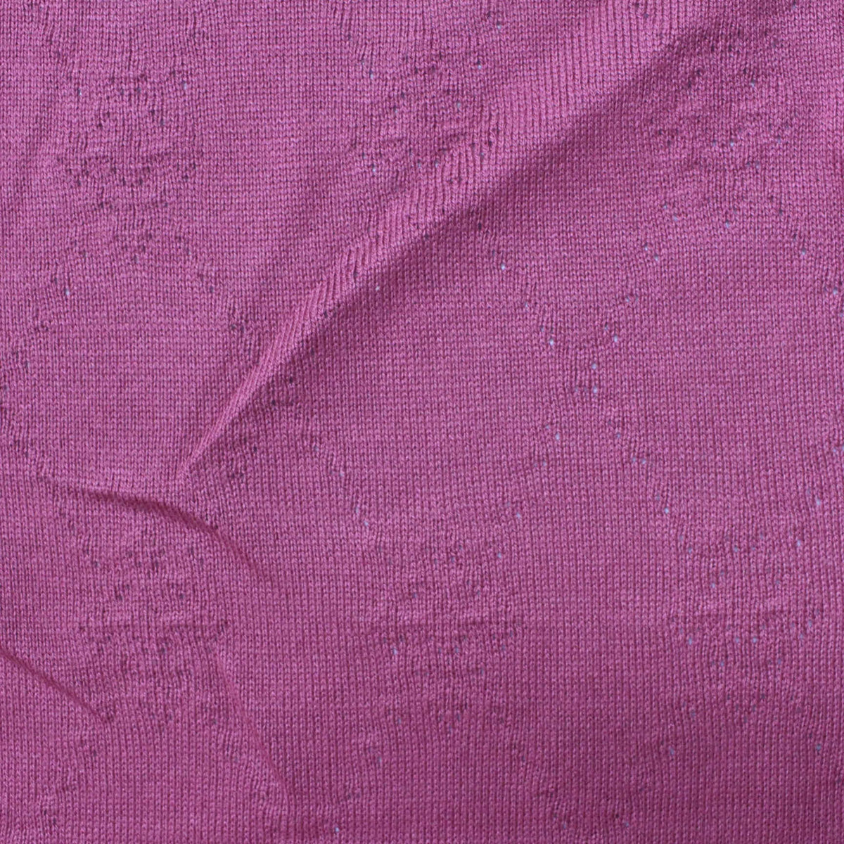 Purple Marl Pointelle Knit, Cotton-Modal