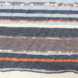 Blue Horizontal-Stripe Chunky Knit, Poly-Viscose