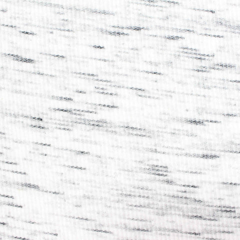 White Marl Rib Knit, Poly-Viscose, 153 gsm