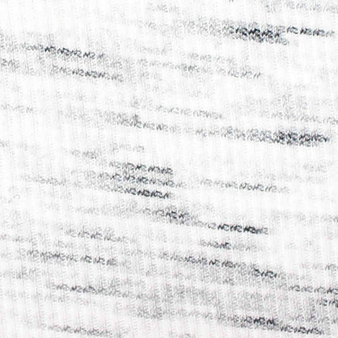 White Marl Rib Knit, Poly-Viscose, 153 gsm