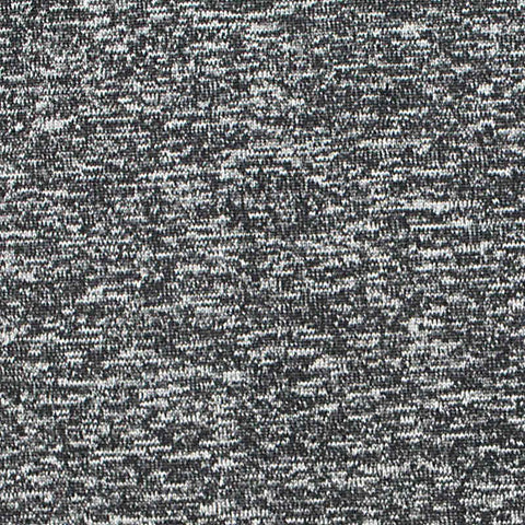 Dark Grey Marl Jersey Knit, Polyester, 327 gsm