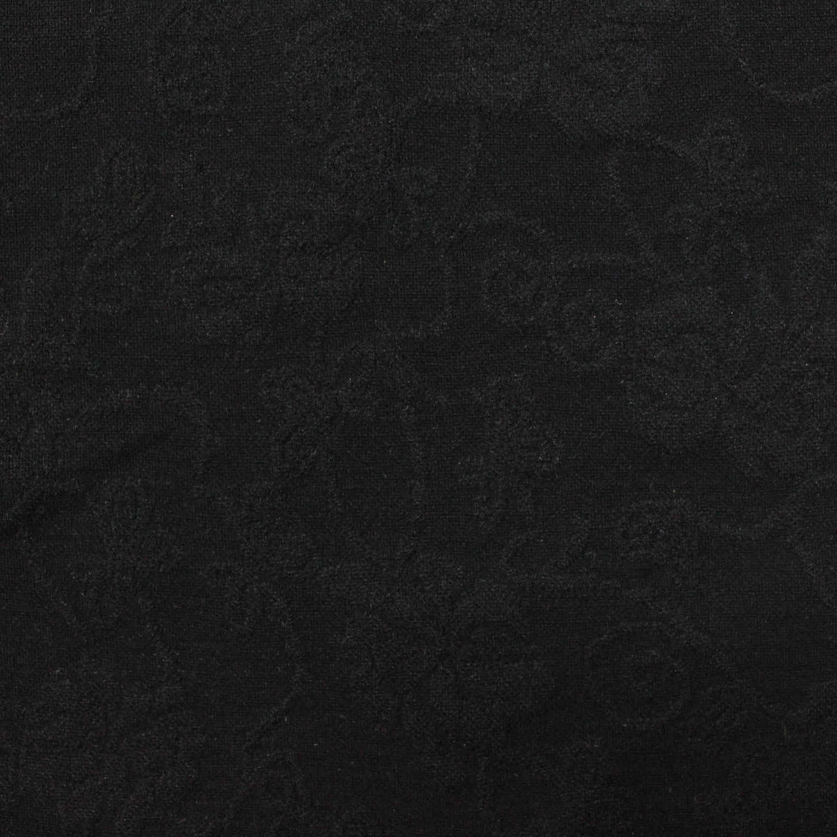 Black Floral Jacquard, Polyester, 247 gsm