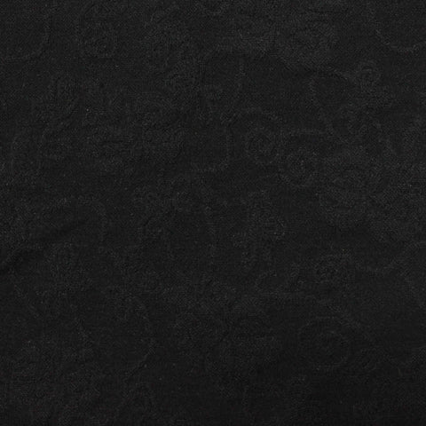 Black Floral Jacquard, Polyester, 247 gsm