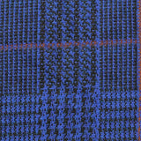 Blue Houndstooth Knit, Polyester — texture