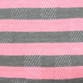 Pink Horizontal-Stripe Pointelle Knit, Viscose-Nylon, 156 gsm