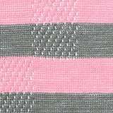 Pink Horizontal-Stripe Pointelle Knit, Viscose-Nylon — texture
