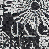 Black Abstract Jacquard, Viscose-Poly — texture
