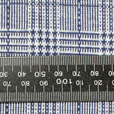 Blue Plaid Jacquard, Viscose-Poly — texture