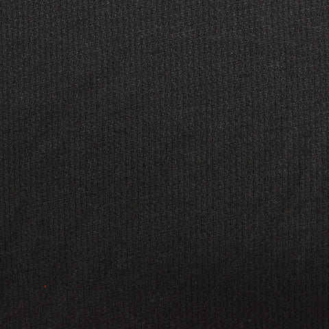 Polyester Stretch Interlock Knit Fabric, 263 gsm, 160 cm — Black