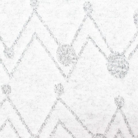 Light Grey Circle Jacquard, Viscose-Poly