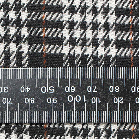 Black Houndstooth Knit, Polyester, 184 gsm