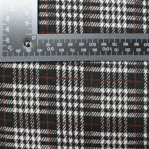 Black Houndstooth Knit, Polyester, 184 gsm