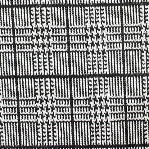 Black Plaid Jacquard, Polyester, 287 gsm
