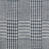 Dark Blue Plaid Jacquard, Polyester — texture