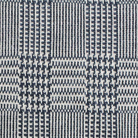 Dark Blue Plaid Jacquard, Polyester