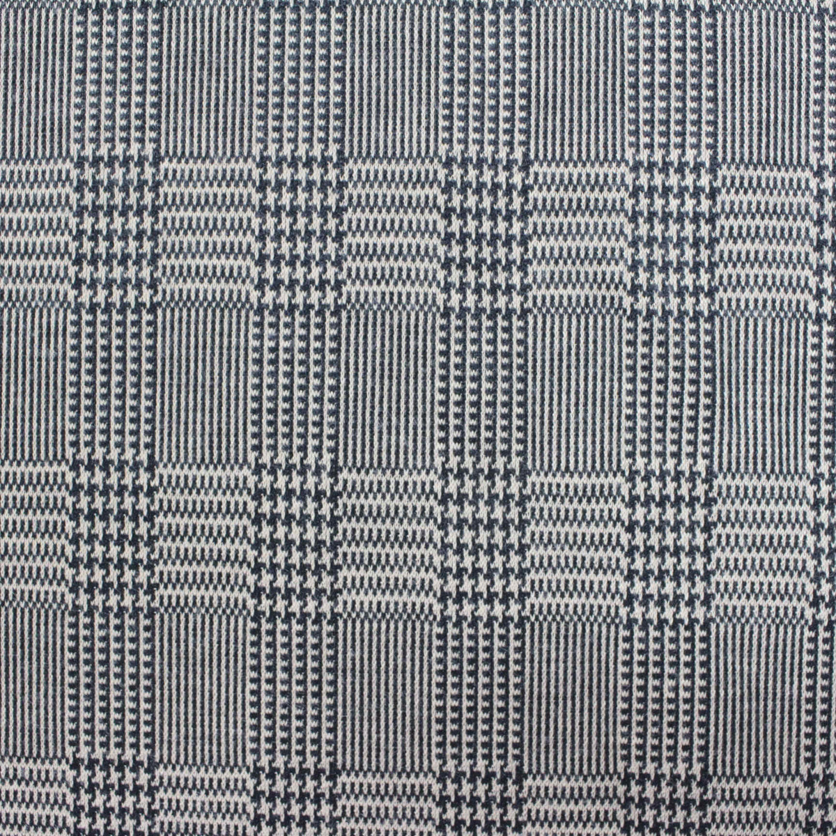 Dark Blue Plaid Jacquard, Polyester