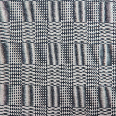 Dark Blue Plaid Jacquard, Polyester