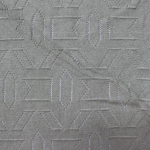 Green Tone-on-Tone Jersey Knit, Cotton-Modal