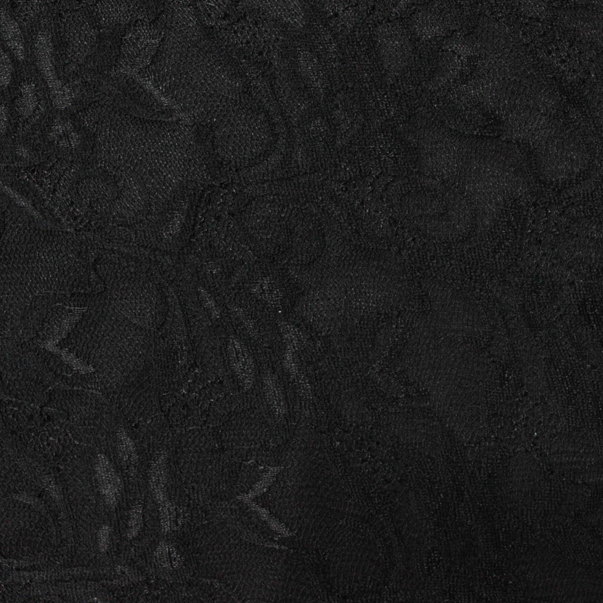 Black Tone-on-Tone Floral Ponte Knit