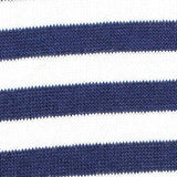 Navy Horizontal-Stripe Jersey Knit, Viscose-Poly — texture