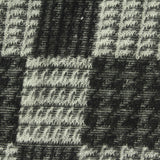 Black Large-Check Jacquard, Viscose-Poly
