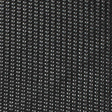 100% Polyester Rib Knit Fabric, 148 gsm, 145 cm — Black — texture