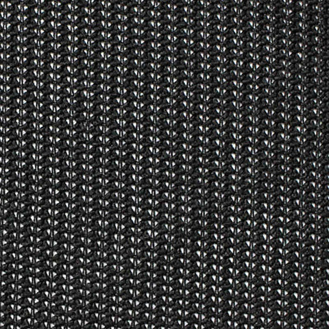100% Polyester Rib Knit Fabric, 148 gsm, 145 cm — Black