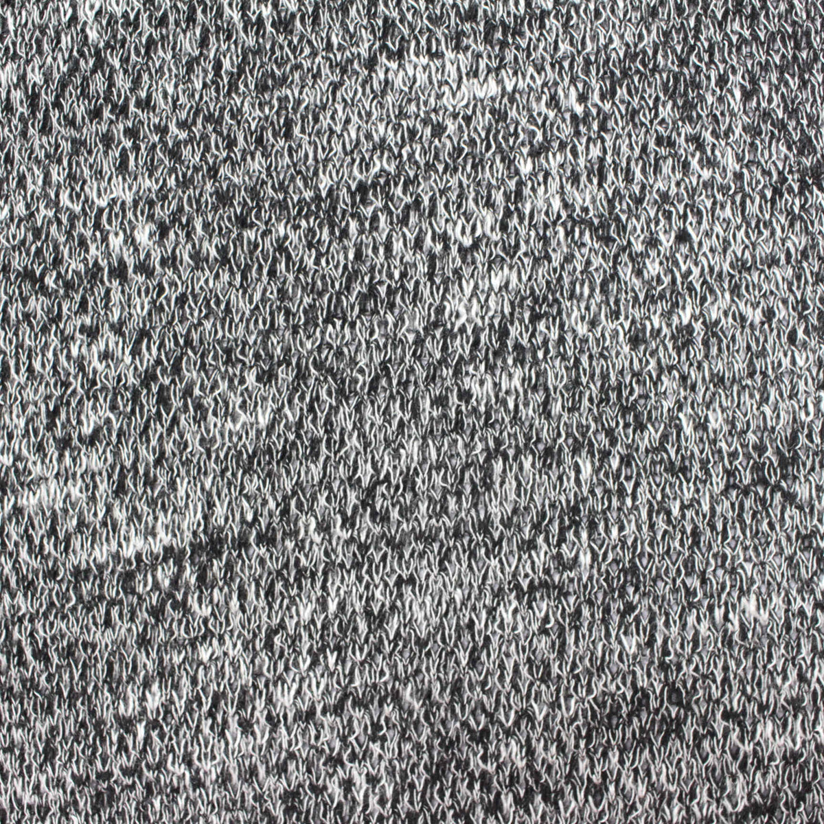 Black Marl Chunky Knit, Poly-Viscose, 213 gsm