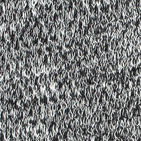Black Marl Chunky Knit, Poly-Viscose, 213 gsm