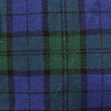 Blue Plaid Jacquard, Poly-Viscose