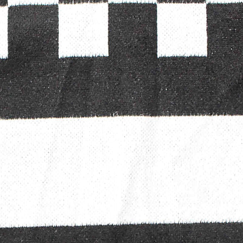 Black Checks Faux Suede, Polyester