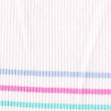 Blue Horizontal-Stripe Rib Knit, Viscose — texture