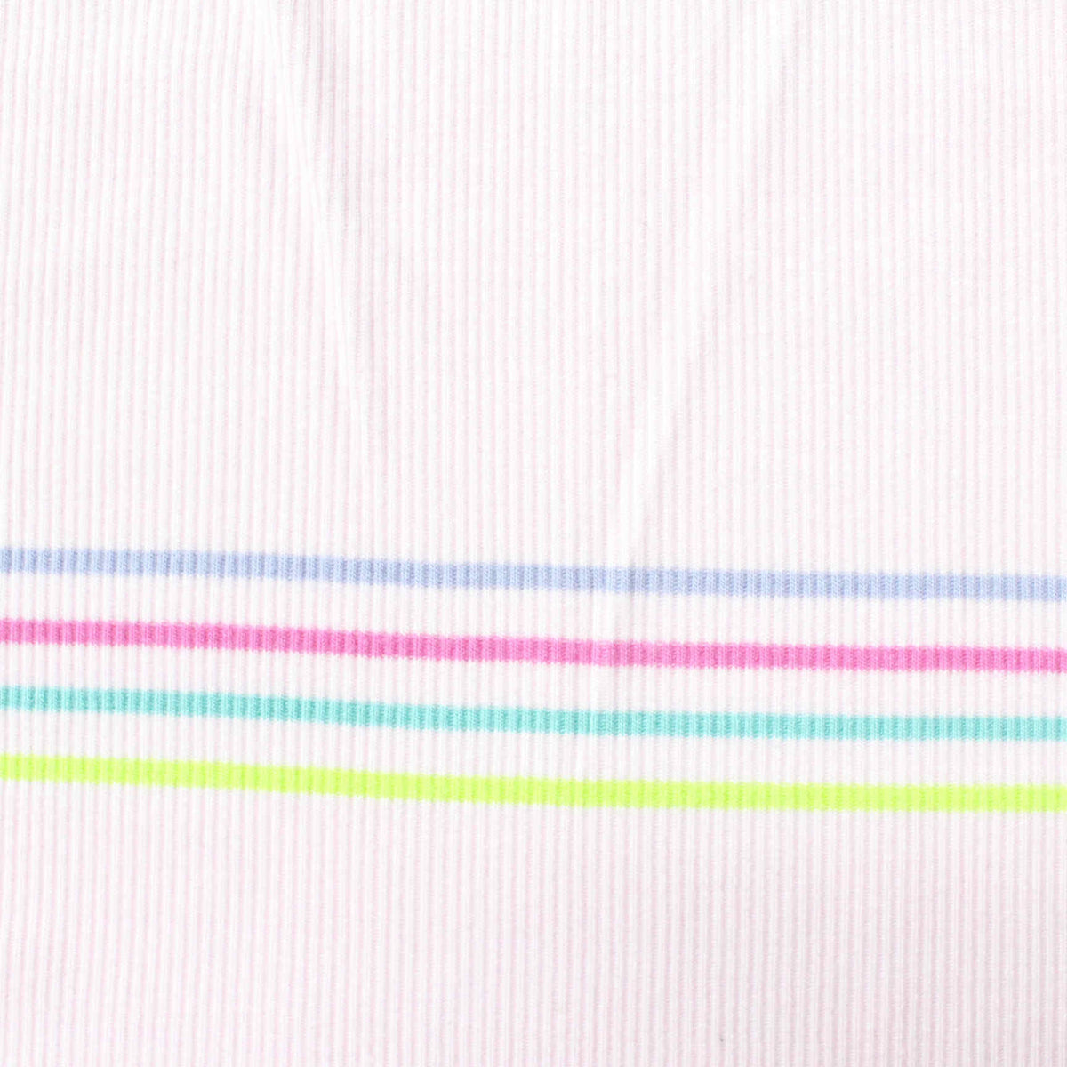 Blue Horizontal-Stripe Rib Knit, Viscose, 229 gsm