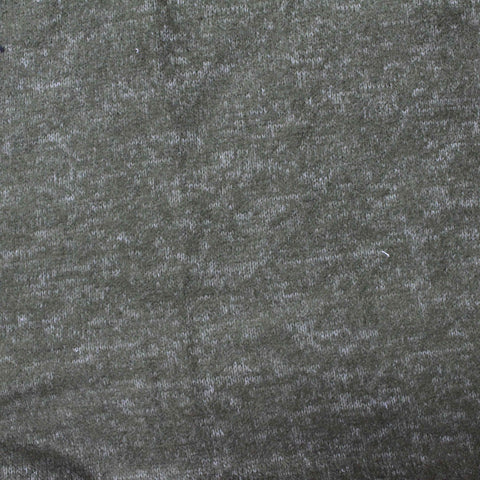 Dark Olive Marl Chunky Knit, Viscose-Poly, 199 gsm